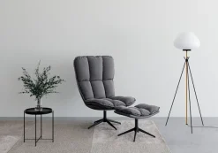 Home affaire Drehsessel »Seet, Polstersessel mit Hocker,« 2 Stk. tlg. 360° drehbar, Relaxsessel inkl. Hocker
