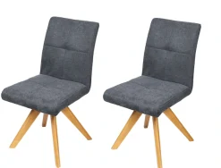 Home affaire Drehstuhl »Ida Polsterstuhl, Küchenstuhl, 4-Fußstuhl« () 2 Stk.180° drehbar, mit automatischer Rückstellung