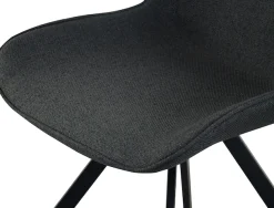 Home affaire Drehstuhl »INUVIK, 2er Set, mit Metallgestell in matt schwarz« (Set) 2 Stk.in verschiedenen Farben, Belsatbarkeit pro Stuhl 120 kg