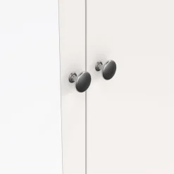 Home affaire Drehtürenschrank »Madrid, Schrank, Kleiderschrank« Skandinavisches Design, Wahlweise Leder- oder Metallgriffe, Spiegel