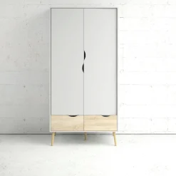 Home affaire Drehtürenschrank »Oslo, Kleiderschrank mit Schubkästen, Stauraum« mit 2 oder 3 Türen, Breite 99 oder 150 cm, Höhe je 200 cm