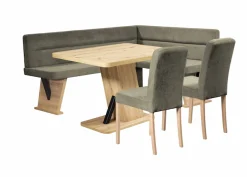Home affaire Eckbankgruppe »Laros Sitzgruppe, Eckbank, Stühle, Tisch« Set, 4tlg Set,perfekt für Küche, Esszimmer, Wohnzimmer, Bestseller