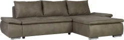 Home affaire Ecksofa »Acra L-Form« mit Bettfunktion und Bettkasten, in Mattenoptik