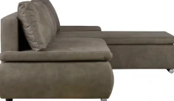 Home affaire Ecksofa »Acra L-Form« mit Bettfunktion und Bettkasten, in Mattenoptik