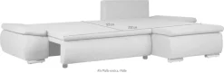 Home affaire Ecksofa »Acra L-Form« mit Bettfunktion und Bettkasten, in Mattenoptik