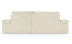 Home affaire Ecksofa »ALVERIE mit Recamiere, moderne Steppung, Maße: B/T/H 274/203/106 cm« L-Form mit Wellenunterfederung, mit 4 Rückenkissen, pflegeleicht Stoff