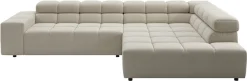 Home affaire Ecksofa »Ancona, Ecksofa,incl. Kopfteilverstellung, Breite 319 cm, L-Form« wahlweise elektrische Sitztiefenverstellung