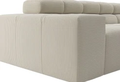 Home affaire Ecksofa »Ancona, Ecksofa,incl. Kopfteilverstellung, Breite 319 cm, L-Form« wahlweise elektrische Sitztiefenverstellung