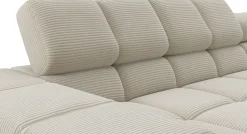 Home affaire Ecksofa »Ancona, Ecksofa,incl. Kopfteilverstellung, Breite 319 cm, L-Form« wahlweise elektrische Sitztiefenverstellung