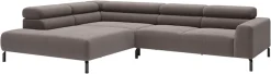Home affaire Ecksofa »Antonelli, L-Form,incl. Kopfteilverstellung, Breite 312 cm« wahlweise elektrische Sitztiefenverstellung