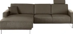 Home affaire Ecksofa »Apiro bequem & edel, Breite 278cm, Komfortsitzhöhe, L-Form«