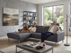 Home affaire Ecksofa »Apiro bequem & edel, Breite 278cm, Komfortsitzhöhe, L-Form«