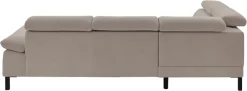 Home affaire Ecksofa »Arnayon mit Querschläfer-Bettfunktion, Schlafsofa, großer Bettkasten« manuelle Kopfteilverstellung, Tonnentaschen-Federkern, Feincord L-Form