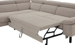 Home affaire Ecksofa »Arnayon mit Querschläfer-Bettfunktion, Schlafsofa, großer Bettkasten« manuelle Kopfteilverstellung, Tonnentaschen-Federkern, Feincord L-Form