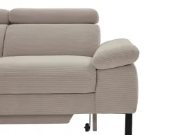 Home affaire Ecksofa »Arnayon mit Querschläfer-Bettfunktion, Schlafsofa, großer Bettkasten« manuelle Kopfteilverstellung, Tonnentaschen-Federkern, Feincord L-Form