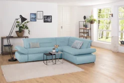 Home affaire Ecksofa »Avesa L-Form« Wahlweise mit Arm- und Bettfunktion, B/T/H: 275/211/80 cm