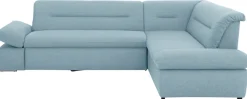 Home affaire Ecksofa »Avesa L-Form« Wahlweise mit Arm- und Bettfunktion, B/T/H: 275/211/80 cm