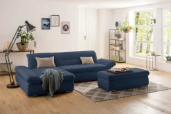 Home affaire Ecksofa »Avesa L-Form« Wahlweise mit Armteilvertsellung und Bettfunktion, B/T/H: 300/172/80cm