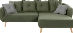 Home affaire Ecksofa »Baggio formschöne Polsterecke, bequem, Breite 277cm, L-Form« Zierkissen inklusive