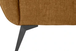 Home affaire Ecksofa »Baggio romantische Polsterecke, bequem,Breite 277 cm, L-Form« Zierkissen inklusive, schwarze Metallfüße