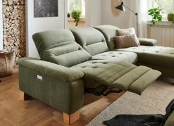 Home affaire Ecksofa »Basel, mit vollmotorischem Relaxkomfort, Breite 283cm«