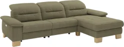 Home affaire Ecksofa »Basel, mit vollmotorischem Relaxkomfort, Breite 283cm«