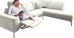 Home affaire Ecksofa »Bellini L-Form« incl. motorischer Relaxfunktio, wahlweise Easy Care-Bezug