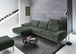 Home affaire Ecksofa »Bellini L-Form« teilmotorische Relaxfunktion an 1 Element, klappbare Armlehnen