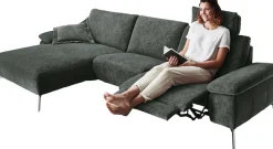 Home affaire Ecksofa »Bellini L-Form« teilmotorische Relaxfunktion an 1 Element, klappbare Armlehnen