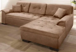 Home affaire Ecksofa »BERGEN 267x178 cm, elegantes Design« whlw. mit BettfunktionL-Form