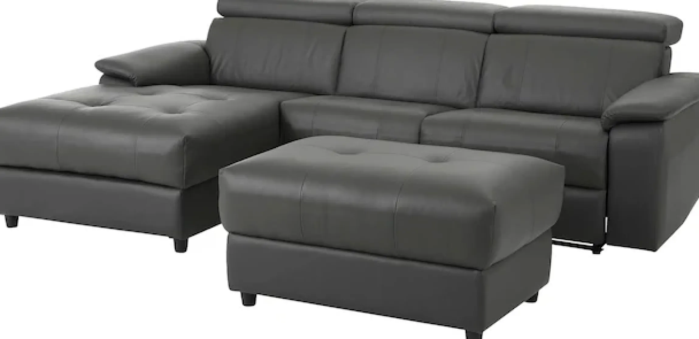 Home affaire Ecksofa »Binado, L-Form,« mit manueller oder elektrischer Relaxfunktion mit USB-Anschluss