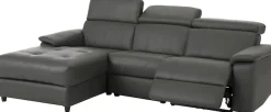 Home affaire Ecksofa »Binado, L-Form,« mit manueller oder elektrischer Relaxfunktion mit USB-Anschluss