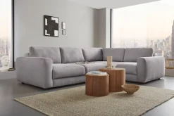 Home affaire Ecksofa »Bloomfield, Breite 304cm, Mega Polsterecke mit viel Platz, L-Form« extra tiefe Sitzfläche, wahlweise mit Sitztiefenverstellung