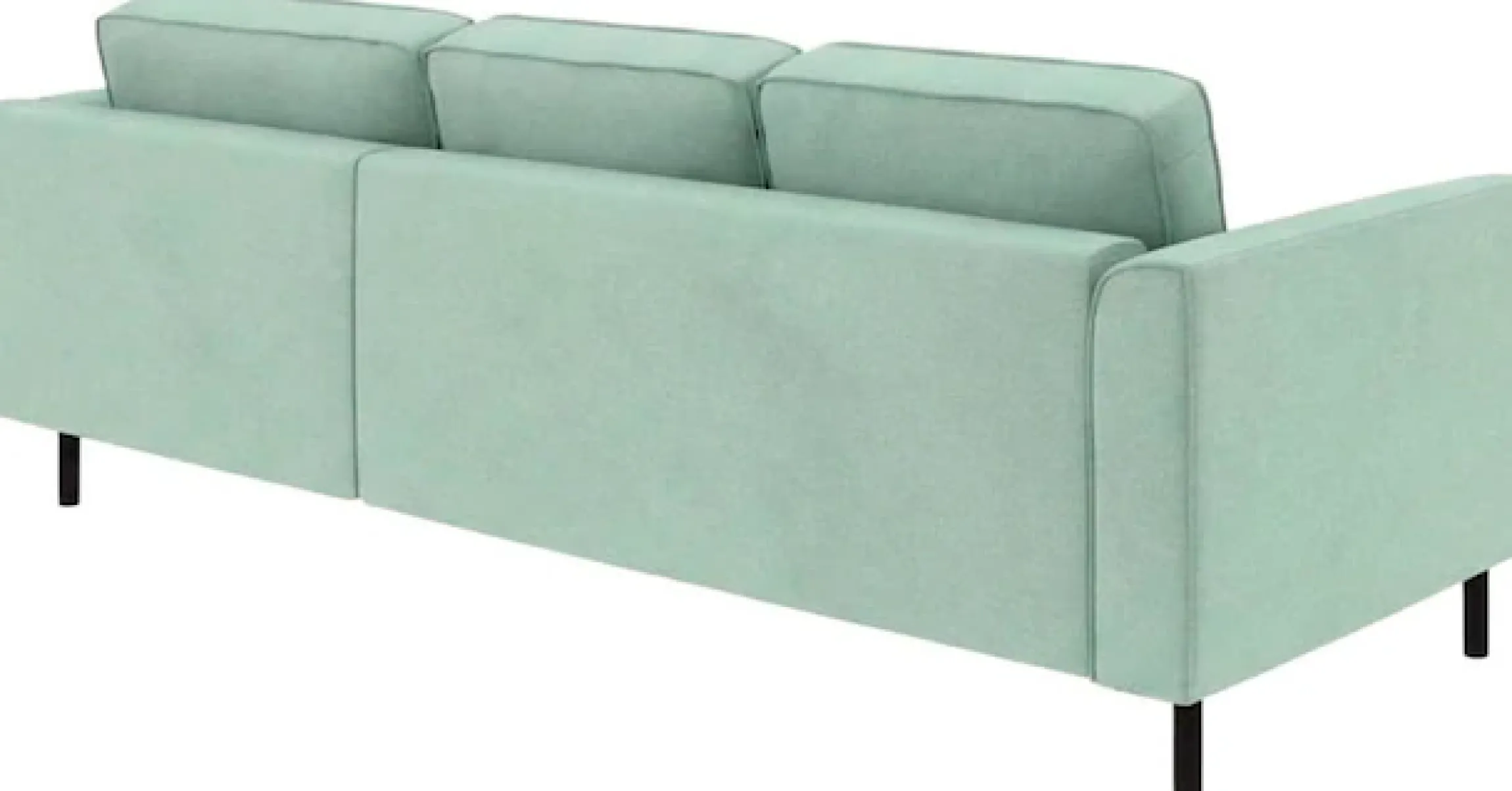 Home affaire Ecksofa »Booster II, whlw. mit Schlaffunktion & Bettkasten, Fuß schwarz« Recamiere beidseitig montierbar,L-Form, in Cord & Struktur LEO o. LINO