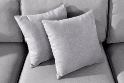 Home affaire Ecksofa »Broughton L-Form« weicher Sitzkomfort, incl. 4 Zierkissen, Keder