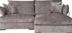 Home affaire Ecksofa »Casa XXL L-Form, B: 247 cm« 4 Zierkissen, Mega-Sofa, in Cord oder Chenille-Struktur, Federkern