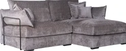 Home affaire Ecksofa »Casa XXL L-Form, B: 247 cm« 4 Zierkissen, Mega-Sofa, in Cord oder Chenille-Struktur, Federkern