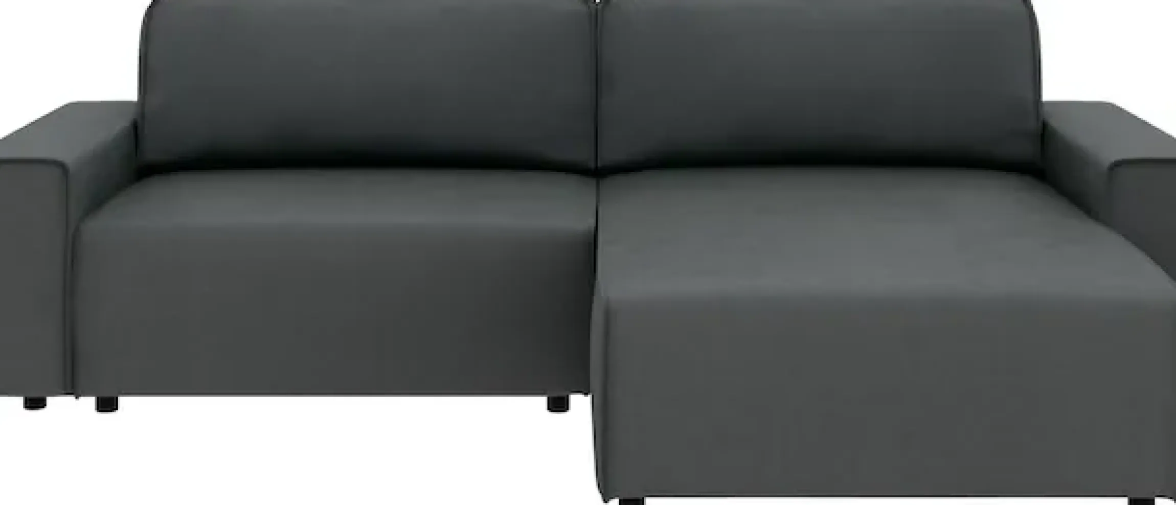 Home affaire Ecksofa »Chance, Recamiere beidseitig montierbar, Schlaffunktion, Breite 265 cm« in Struktur fein LINO, mit Schlaffunktion und Bettkasten