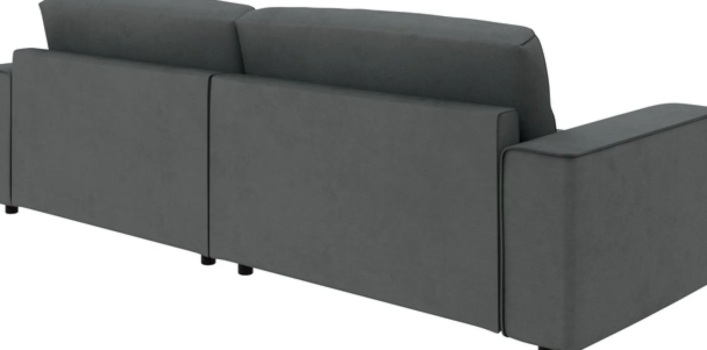 Home affaire Ecksofa »Chance, Recamiere beidseitig montierbar, Schlaffunktion, Breite 265 cm« in Struktur fein LINO, mit Schlaffunktion und Bettkasten
