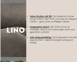 Home affaire Ecksofa »Chance, Recamiere beidseitig montierbar, Schlaffunktion, Breite 265 cm« in Struktur fein LINO, mit Schlaffunktion und Bettkasten