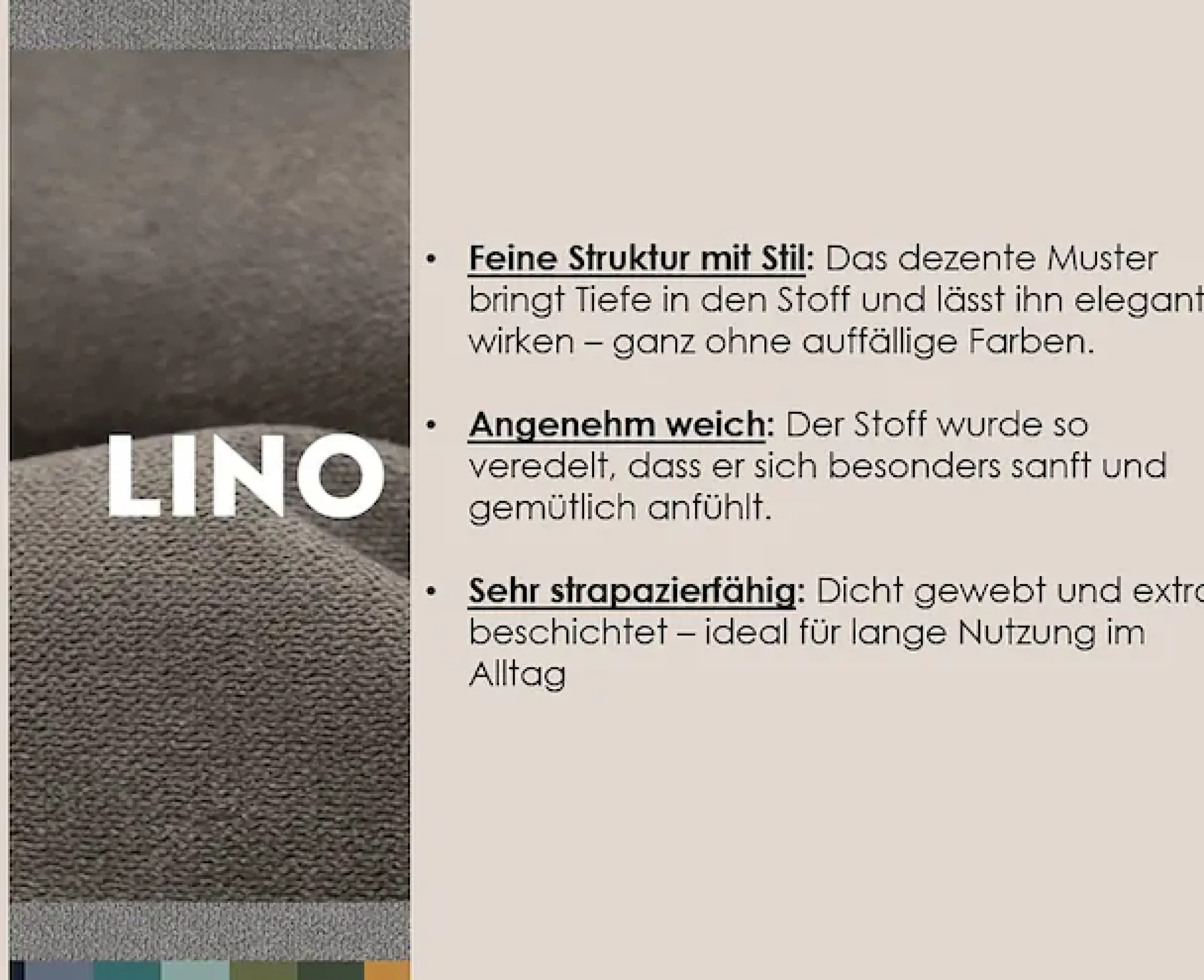 Home affaire Ecksofa »Chance, Recamiere beidseitig montierbar, Schlaffunktion, Breite 265 cm« in Struktur fein LINO, mit Schlaffunktion und Bettkasten