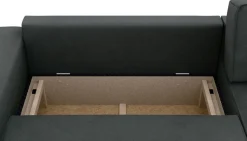 Home affaire Ecksofa »Chance, Recamiere beidseitig montierbar, Schlaffunktion, Breite 265 cm« in Struktur fein LINO, mit Schlaffunktion und Bettkasten