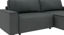 Home affaire Ecksofa »Chance, Recamiere beidseitig montierbar, Schlaffunktion, Breite 265 cm« in Struktur fein LINO, mit Schlaffunktion und Bettkasten