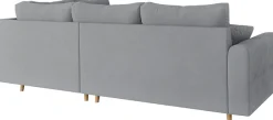 Home affaire Ecksofa »CHARRE L-Form mit Ottomane, Maße B/T/H: 231/161/81 cm« feine Steppung, lose Rücken- und Zierkissen, auch in Cord und Bouclé