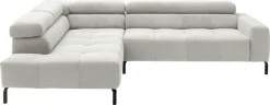 Home affaire Ecksofa »Claya, L-Form,incl. Kopfteilverstellung, Breite 276 cm« wahlweise elektrischer Sitzvorzug