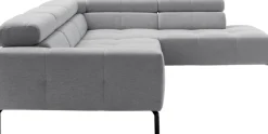 Home affaire Ecksofa »Claya Move, L-Form, Kopf- & Rückenverstellung, Breite 282 cm« Moderne Steppung, weicher Polsteraufbau & saugroboterfreundliche Höhe