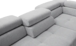 Home affaire Ecksofa »Claya Move, L-Form, Kopf- & Rückenverstellung, Breite 282 cm« Moderne Steppung, weicher Polsteraufbau & saugroboterfreundliche Höhe