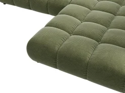 Home affaire Ecksofa »Cozy Bubble, mit klappbarer Armlehne, Breite 289 cm« mit eleganter Steppung, Rundumbezug & weicher Polsterung