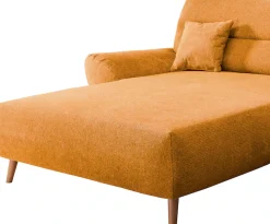 Home affaire Ecksofa »Drago, elegant und zeitlos, komfortabel, Holzfuß, L-Form, Breite 290cm« frei im Raum stellbar, inkl. 2 Zierkissen