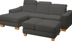 Home affaire Ecksofa »Dundee L-Form« wahlweise mit Kopfteilverstellung und zusätzlich mit Schlaffunktion